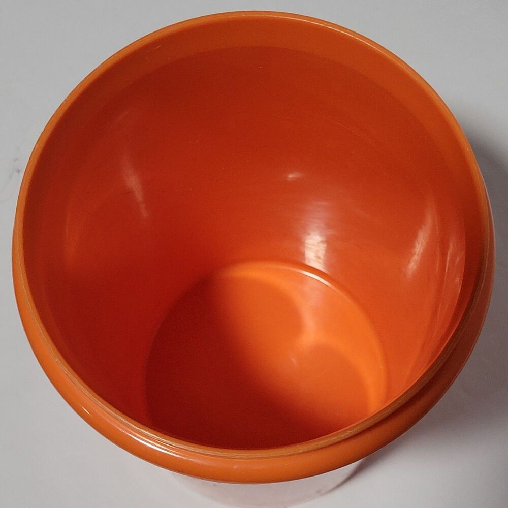 Vintage 1 QT Tupperware Beverage Container/Pitcher with Spout Lid ~Orange #321-7 - Picture 6 of 7